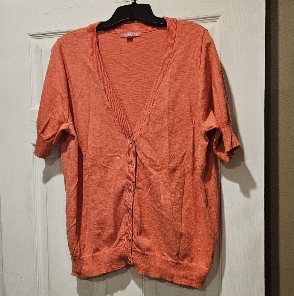 WOMAN WITHIN CARDIGAN SHRUG